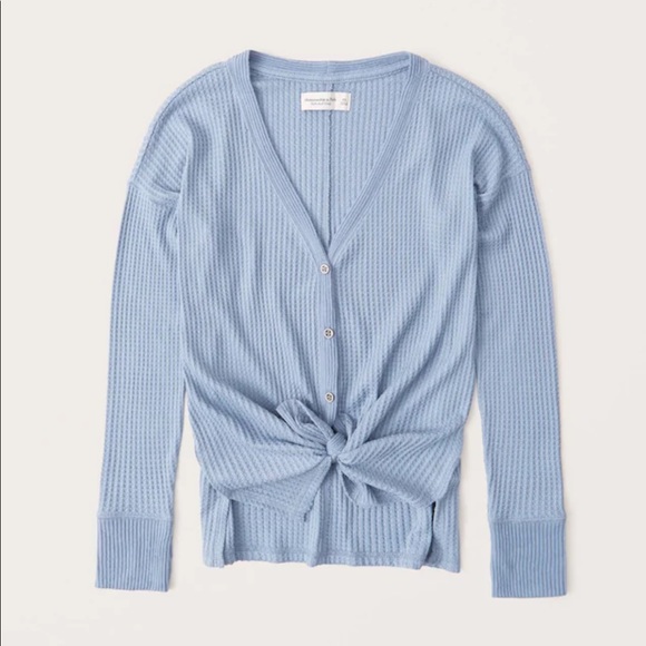 Abercrombie & Fitch Tops - ABERCROMBIE Cozy Waffle Button-Up Top NWT